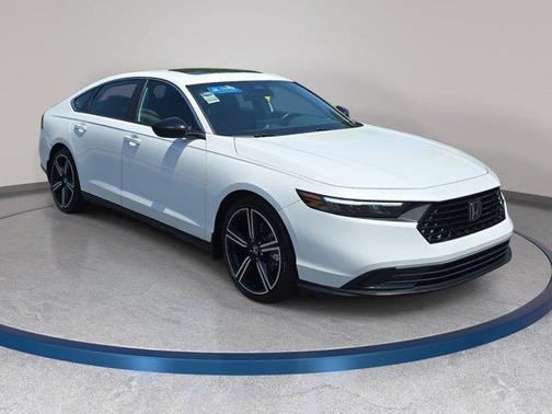 Platinum White Pearl 2024 Honda Accord Hybrid Sport