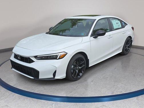 Platinum White Pearl 2026 Honda Civic Hybrid Sport