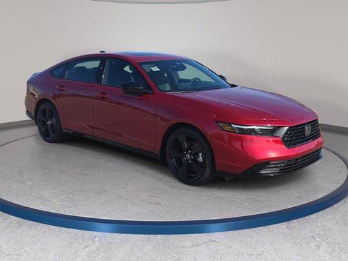 Radiant Red Metallic 2026 Honda Accord Hybrid Sport-L