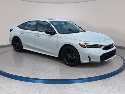 Platinum White Pearl 2026 Honda Civic Hybrid Sport