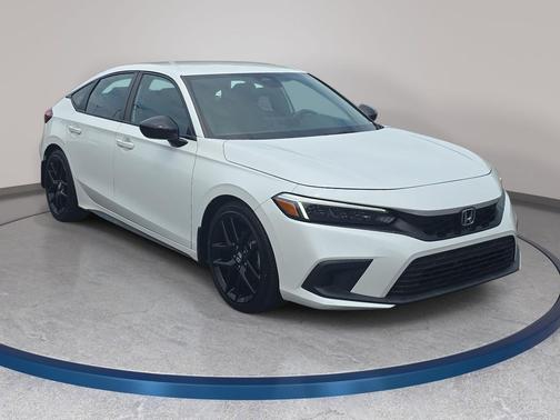 Platinum White Pearl 2024 Honda Civic Sport