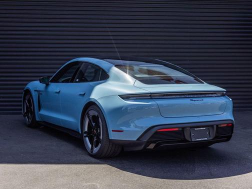 Blue 2026 Porsche Taycan 4