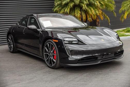 Jet Black Metallic 2024 Porsche Taycan 4S