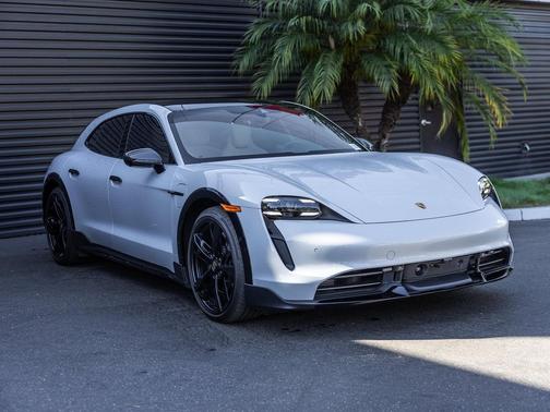 Ice Grey Metallic 2024 Porsche Taycan Turbo