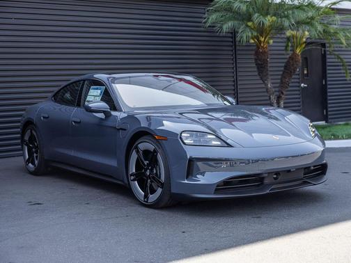 Blue 2026 Porsche Taycan 4