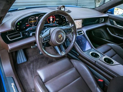 Neptune Blue 2023 Porsche Taycan Turbo