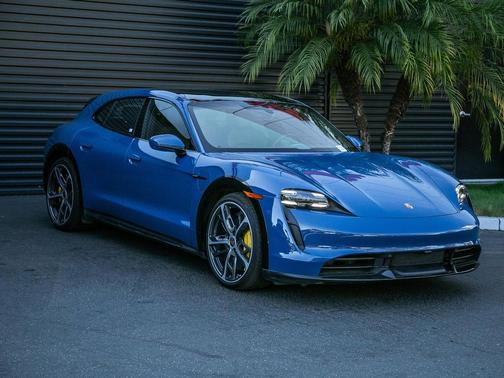 Neptune Blue 2023 Porsche Taycan Turbo