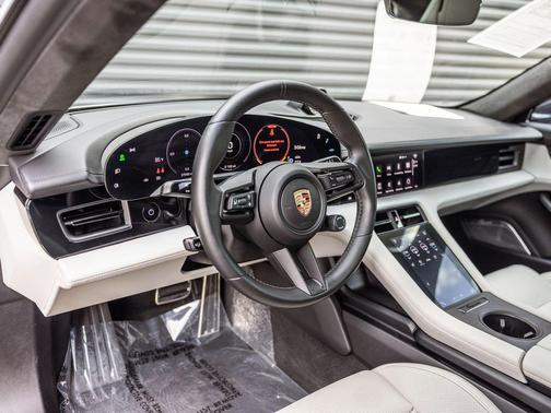Ice Grey Metallic 2023 Porsche Taycan GTS
