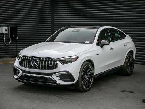 Polar White 2024 Mercedes-Benz AMG GLC 43 4MATIC Coupe