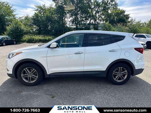 Pearl White 2018 Hyundai Santa Fe Sport 2.4L