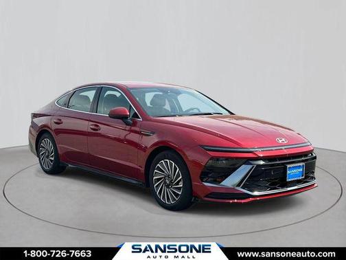 Ultimate red 2025 Hyundai SONATA Hybrid SE