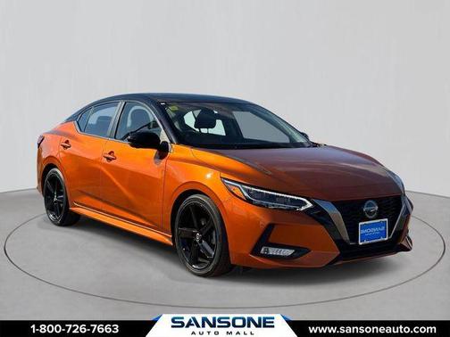 Monarch Orange Metallic/Super Black 2023 Nissan Sentra SR