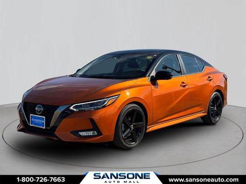 Monarch Orange Metallic/Super Black 2023 Nissan Sentra SR