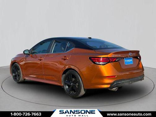 Monarch Orange Metallic/Super Black 2023 Nissan Sentra SR