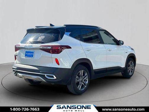 Clear White/Black Roof 2023 Kia Seltos S