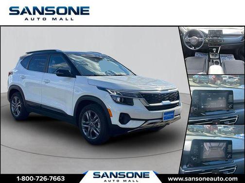 Clear White/Black Roof 2023 Kia Seltos S