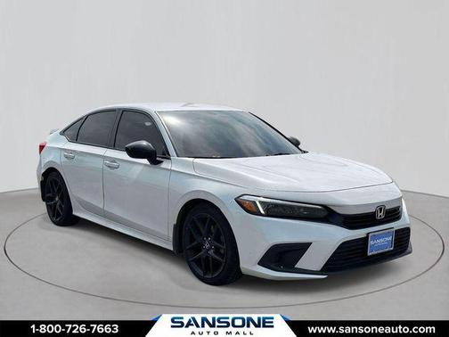 Platinum White 2022 Honda Civic Sport