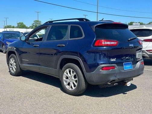True Blue Pearlcoat 2016 Jeep Cherokee Sport