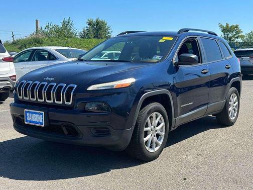 True Blue Pearlcoat 2016 Jeep Cherokee Sport
