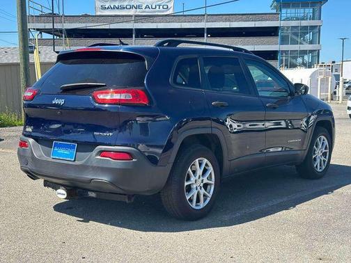 True Blue Pearlcoat 2016 Jeep Cherokee Sport