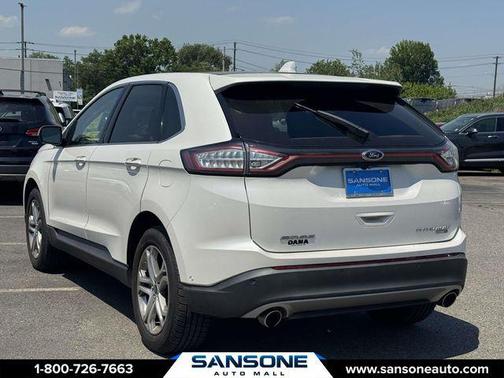 White Platinum Clearcoat Metallic 2015 Ford Edge Titanium
