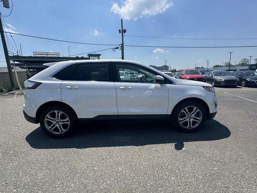 White Platinum Clearcoat Metallic 2015 Ford Edge Titanium