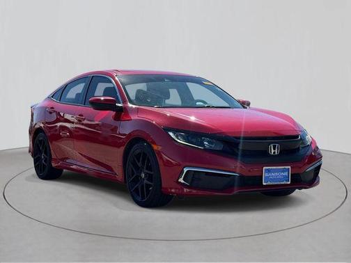 Red 2020 Honda Civic LX