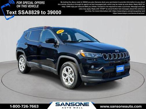 Diamond Black 2024 Jeep Compass Latitude
