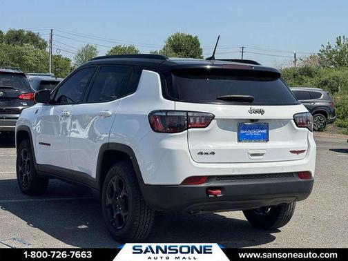 Bright White Clearcoat 2023 Jeep Compass Trailhawk