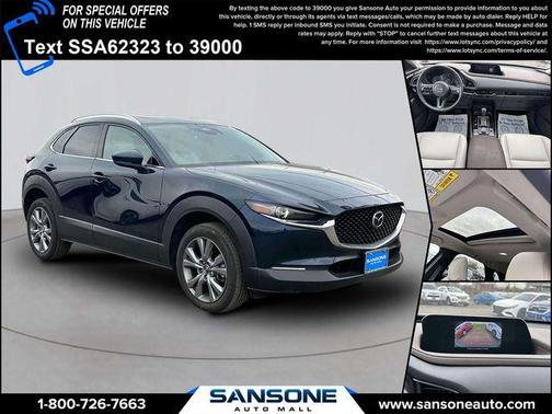 Deep Crystal Blue Mica 2025 Mazda CX-30 2.5 S Premium Package