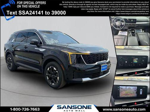 Ebony Black 2025 Kia Sorento S