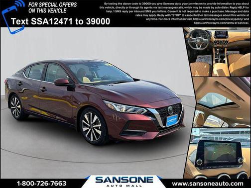 Rosewood Metallic 2023 Nissan Sentra SV
