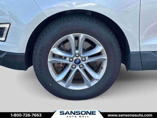White Platinum Clearcoat Metallic 2018 Ford Edge SEL