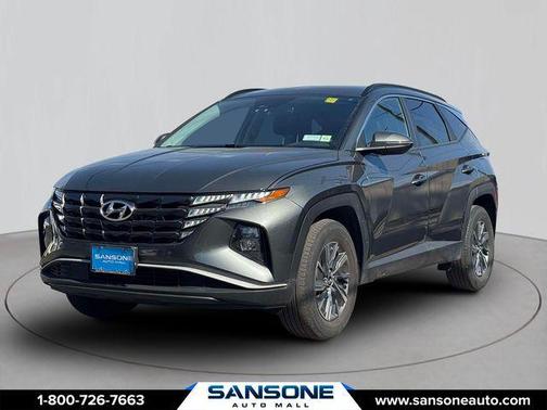Amazon Gray 2023 Hyundai TUCSON Hybrid Blue
