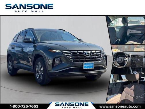 Amazon Gray 2023 Hyundai TUCSON Hybrid Blue