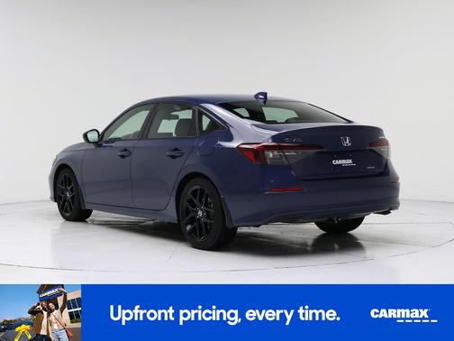 Blue 2025 Honda Civic Hybrid Sport