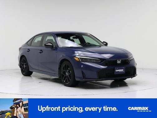 Blue 2025 Honda Civic Hybrid Sport