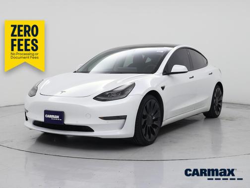 White 2022 Tesla Model 3 Performance