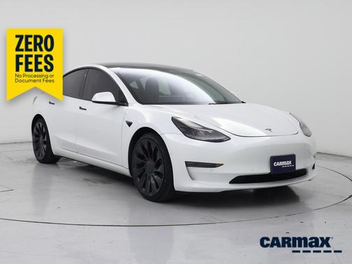 White 2022 Tesla Model 3 Performance