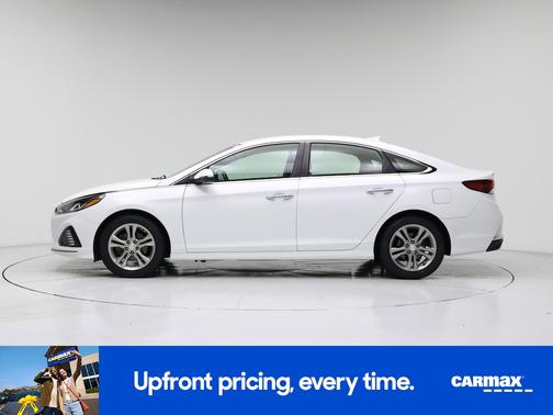 White 2019 Hyundai SONATA SEL
