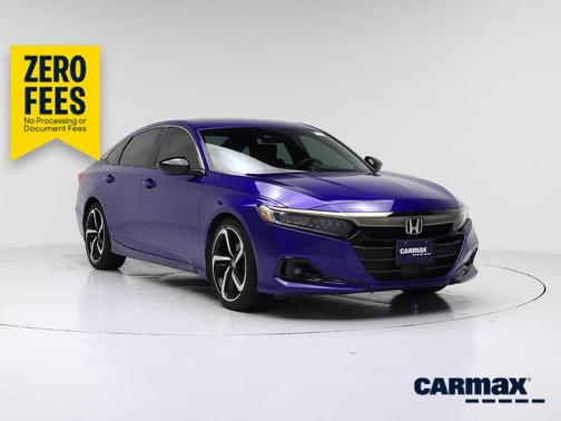 Blue 2021 Honda Accord Sport