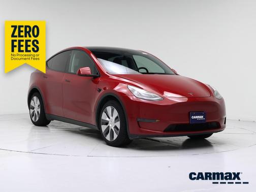 Red 2023 Tesla Model Y Long Range