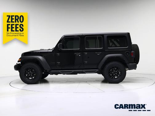 Black 2022 Jeep Wrangler Unlimited Willys
