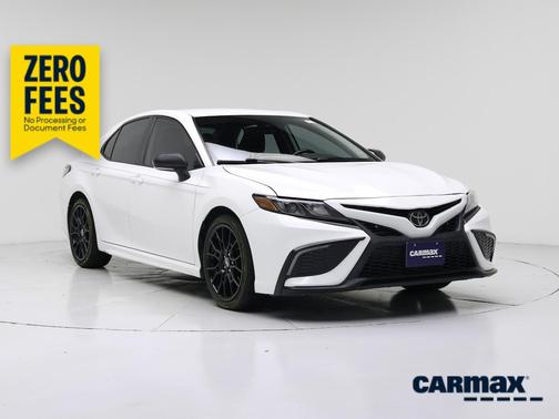 White 2023 Toyota Camry SE Night Shade