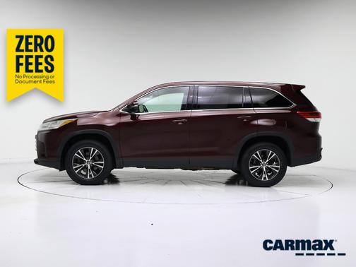 Burgundy 2019 Toyota Highlander LE