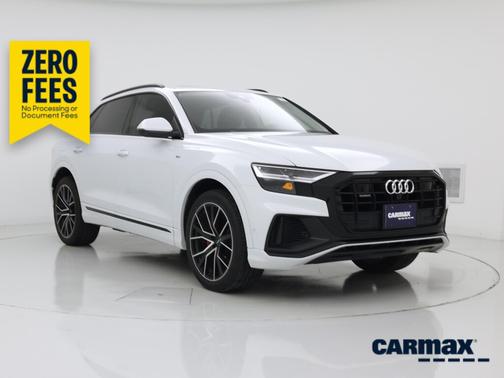 White 2019 Audi Q8 Premium Plus