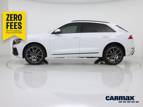 White 2019 Audi Q8 Premium Plus