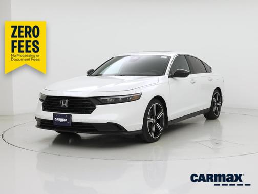 White 2024 Honda Accord Hybrid Sport