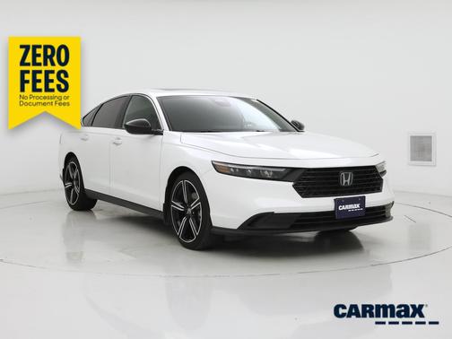 White 2024 Honda Accord Hybrid Sport