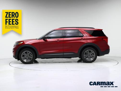 Red 2021 Ford Explorer XLT